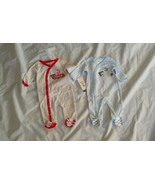 NBA Baby Boy&#39;s Atlanta Hawks 1 Piece Pajama 2Set Striped Cream/Red/Blue ... - £17.54 GBP