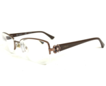 Vogue Eyeglasses Frames VO 3875-B 756-S Brown Rectangular Half Rim 52-17... - £22.12 GBP