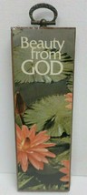 Vintage &quot;Beauty From God&quot; Wooden Wall Hanging Decor-Standard Publishing-... - $171.13 MXN