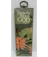 Vintage &quot;Beauty From God&quot; Wooden Wall Hanging Decor-Standard Publishing-... - $8.99