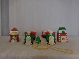 Fisher Price Little People Musical Christmas Train + Christmas Tree  +  Christma - $62.39