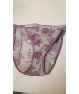 Vintage Large Ralph Lauren Underwear Nwt Nos 9648 Mesh Amethyst Rose Flo... - $21.99