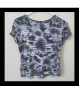 American Eagle Soft &amp; Sexy Black Tie Dye Striped Short Sleeve T Shirt M - €16,75 EUR