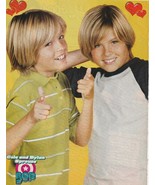 Dylan Sprouse Cole Sprouse teen magazine pinup clipping thumbs up Bop pix - $3.50