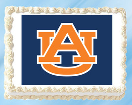 Auburn Tigers Edible Image Cake Topper Cupcake Topper 1/4 Sheet 8.5 x 11&quot; - £9.39 GBP