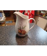 Mid Century Vintage Syracuse Carefree Wayside Fall Fruits Water Pitcher ... - $19.79