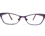 Ted Baker Kids Eyeglasses Frames B938 PUR Cat Eye Spotted Full Rim 47-15... - £36.80 GBP