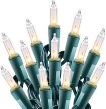 Clear Christmas Lights 200 Count 50 Feet Bulb Mini Lights Waterproof Str... - £40.43 GBP