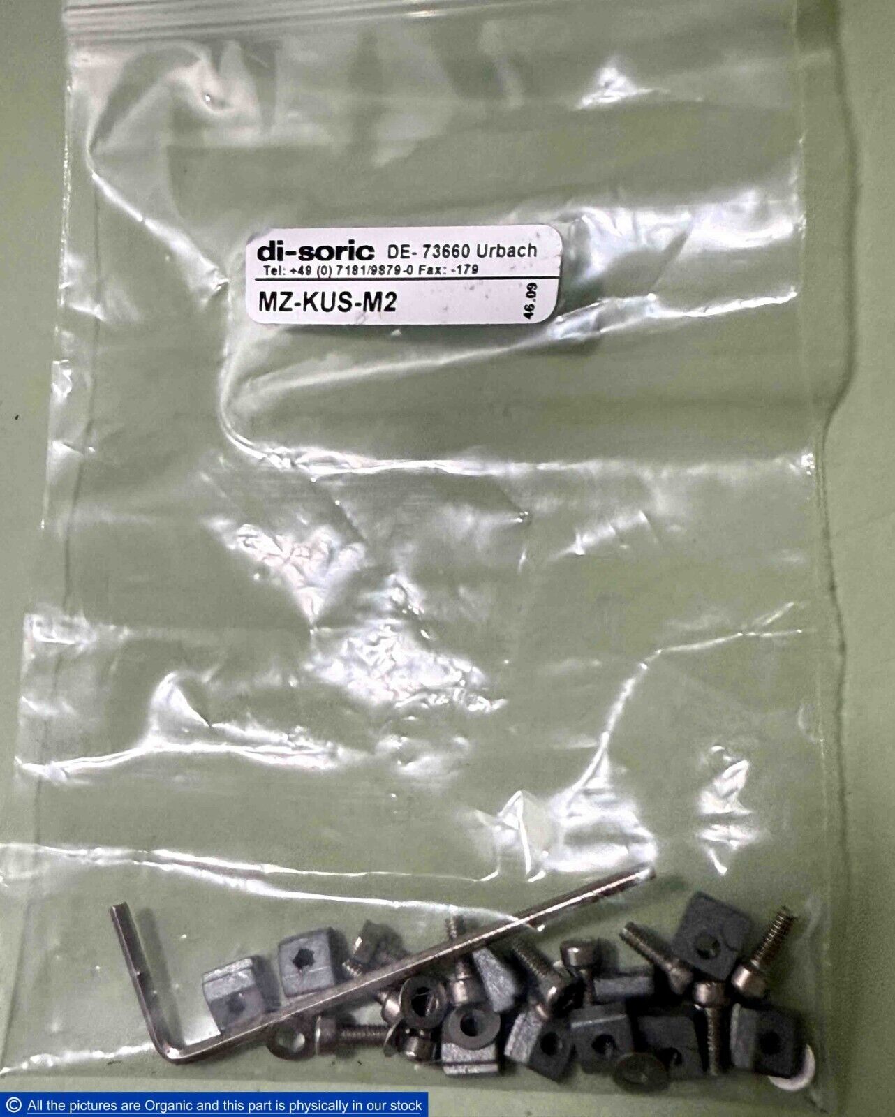 di-soric MZ-KUS-M2 Spare Part Set for DI-SORIC Magnetic Cylinder Sensors - $45.00