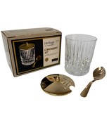 Fostoria Heritage Condiment Set 24 Percent Lead Crystal Vintage New Open... - $317.99 MXN