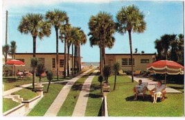 Daytona Beach Florida Postcard Oceana Villas Law Day Slogan Cancel 1960 - £1.69 GBP