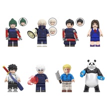 Jujutsu Kaisen Geto Gojo Toge Inumaki Yuta Okkotsu Panda 8pcs Minifigures Toy - £17.55 GBP