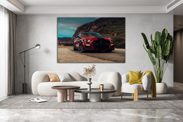Modern american car canvas print Auto print Red car wall art Racing car canvas - £53.36 GBP