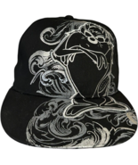 Looney Tunes Tazmanian Devil Black w/Silver Embroidered Fitted 7 inch Tr... - $33.63