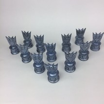 Lot of 12 Transformers Chess Set Replacement Pieces Silver Color PAWN 2006/2007  - £15.78 GBP