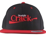 Dissizit Straight Crack Yupoong Wool Blend O/S Cap Black Red Embroidered... - $14.78