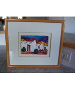 Vintage 1994 Todd Abbott Winters MESA DEL TRES ADOBES Framed Watercolor ... - £614.98 GBP