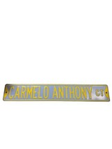 Vtg Carmelo Anthony Ct License Plate Metal Sign 36” X 6” Man Cave Decor Heavy - £55.68 GBP