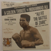 Muhammad Ali Zaire Boxing Disco Stereo Vintage Eddie Curtis LP Record Se... - $534.73