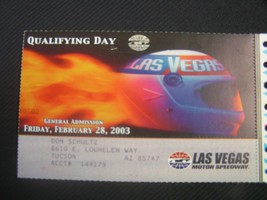 Las Vegas Motor Speedway Qualifying Day Napa 2/28/2003 Full Unused Ticket Stub - £4.43 GBP