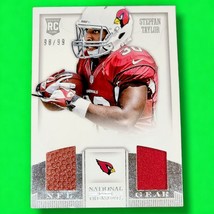 Stepfan Taylor Arizona Cardinals 2013 Panini National Treasures NFL Gear /99 - $1.42