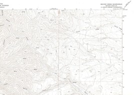 Beaver Creek, Nevada 1970 Vintage USGS Map 7.5 Quadrangle Topographic - £18.76 GBP