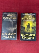 Jim Butcher Dresden Files 2 Paperback Summer Knight &amp; Grave Peril Book Lot - £11.80 GBP