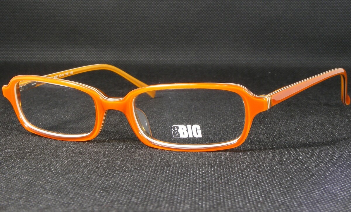 BBIG 4201 155 Orange UNIQUE RARE EYEGLASSES GLASSES FRAME 47-18-135 NETH... - $56.28