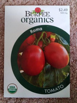 Tomato Roma Organic Vegetable Seeds - Burpee  11/22 - $2.96