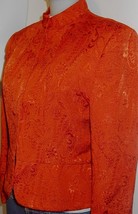 Orange Shimmery Horse Show Hobby Rail Jacket Petite Large Showmanship We... - $55.00