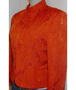 Orange Shimmery Horse Show Hobby Rail Jacket Petite Large Showmanship We... - £42.95 GBP