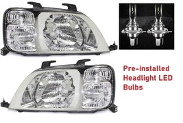 Fit Honda Crv CR-V 1997-2001 Right Left Led Headlights Head Lights Lamps Pair - £113.65 GBP