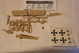 1/72 Scale Revell, Fokker Eindecker E-III Airplane Model Kit, BN NO box - £23.53 GBP