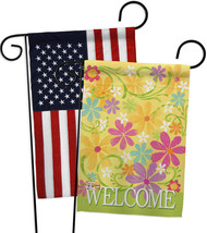 Welcome Daisy Garden - Impressions Decorative USA - Applique Garden Flags Pack - - £24.61 GBP