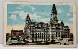 Court House Indianapolis Indiana to John D. Hershey Lancaster 1928 Postcard A4 - £3.09 GBP