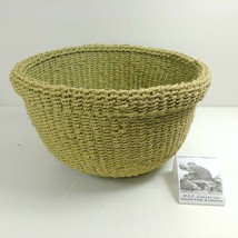 Basket Floppy Flexible Thin Rope and Reed Construction Rolled Edge - $36.84