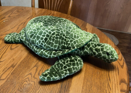 Rare Paul E Sernau Realistic Sea Turtle Plush Stuffed Animal 25&quot; Long Ocean Life - £35.65 GBP