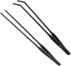 2PCS Aquarium Tweezers Stainless Steel Straight and Curved Tweezers Set ... - $196.40 MXN
