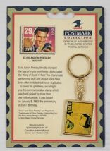 N2) 1992 USPS Postmark Collection Elvis Presley Postage Stamp Key Chain - $6.92