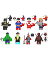 8Pcs Marvel Super Hero Invincible Hulk Onmi-Man Punk Spide-Man Minifigure Blocks - $23.69