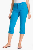 NYDJ Not Your Daughter&#39;s Alyssia Rhinestone Cuff Crop Blue Jeans $114, 22W - £27.58 GBP