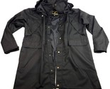 Wyoming Traders Black Nylon Trench Coat Rancher Jacket Size 2XL - $98.00