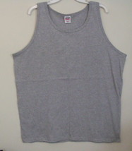 Mens Anvil NWOT Gray Sleeveless Tank Top Size 2X - £15.14 GBP