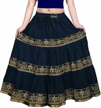 Jupe longue de style ethnique traditionnel pour femmes, jupe longue... - $17.28