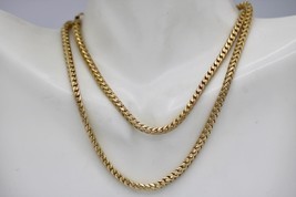 Authenticity Guarantee 
14K Yellow Gold Solid 3mm Cuban Franco Link Chain Nec... - £1,076.41 GBP