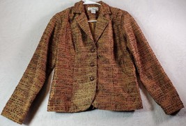 Erin London Blazer Jacket Womens Size Small Multicolor Single Breasted 3 Button - £19.50 GBP