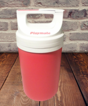 Vintage Igloo Playmate 1/2 Gallon Thermos Water Jug Cooler Red White - £25.13 GBP