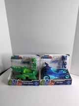 Lot of 2 New PJ masks Vehicles and figures Cat And Gekko  - £12.42 GBP