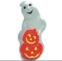 31&quot; Lighted Ghost With 2 Pumpkin Blow Mold (as,w) - £165.79 GBP