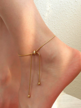 Minimalist Gold Chain Anklet - £7.63 GBP